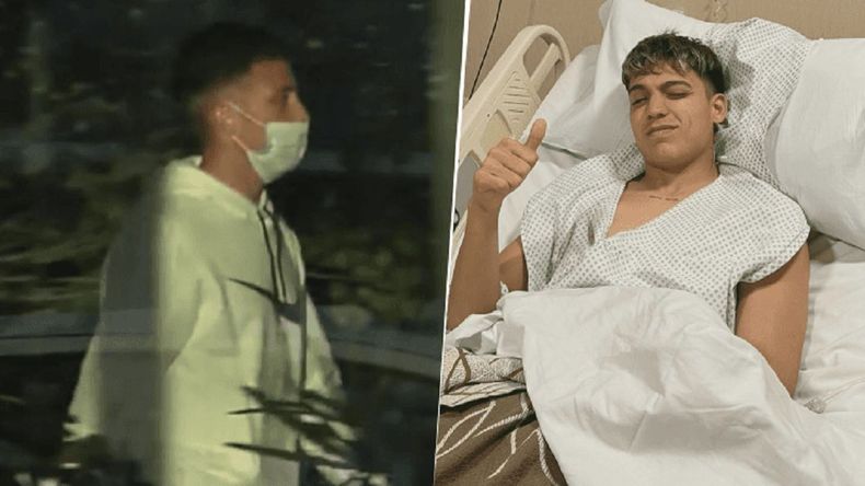 Milton Leyendeker visitó a Exequiel Zeballos en la clínica