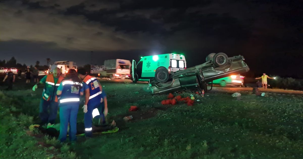 Espectacular Choque En Cadena Y Vuelco En El Acceso Este Hay 14 Heridos