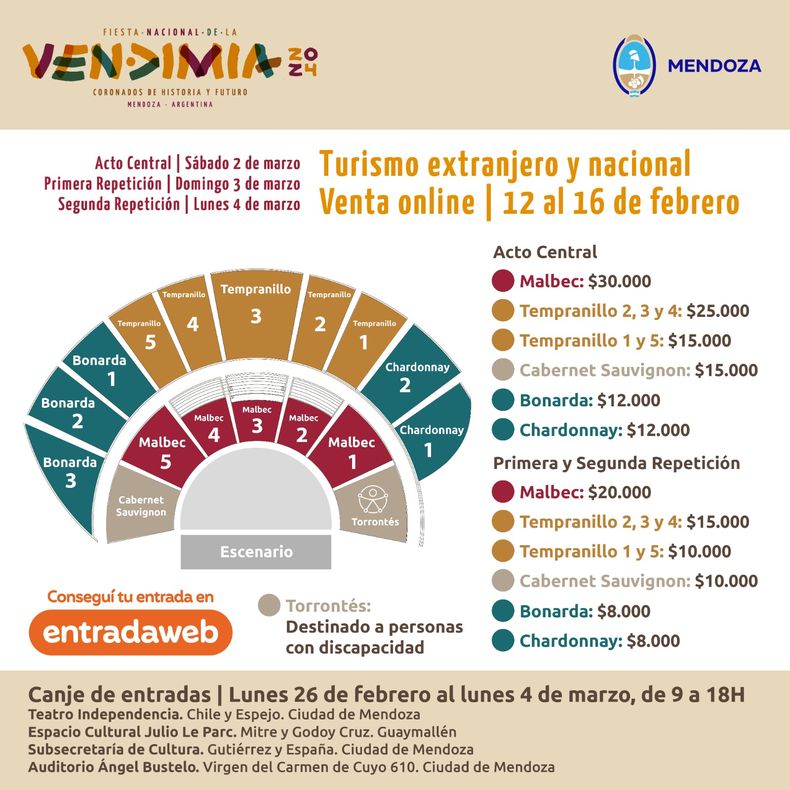 Fiesta De La Vendimia 2024 Comienza La Venta De Entradas Para Mendocinos