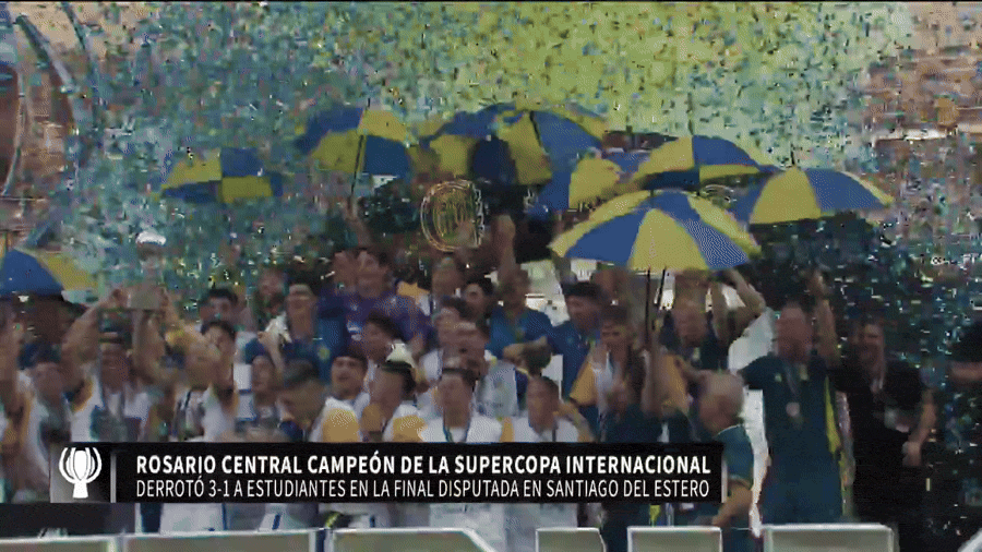 Festejos y peleas: así fue la victoria de Rosario Central en la final de la Supercopa Internacional Festejos y peleas: así fue la victoria de Rosario Central en la final de la Supercopa Internacional