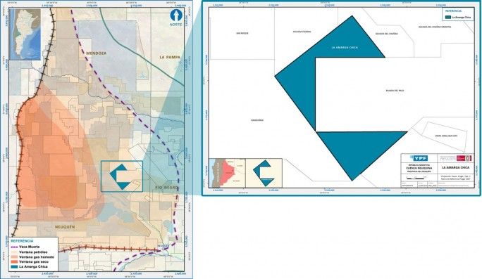 Mapa Amarga Chica Vaca Muerta Petronas