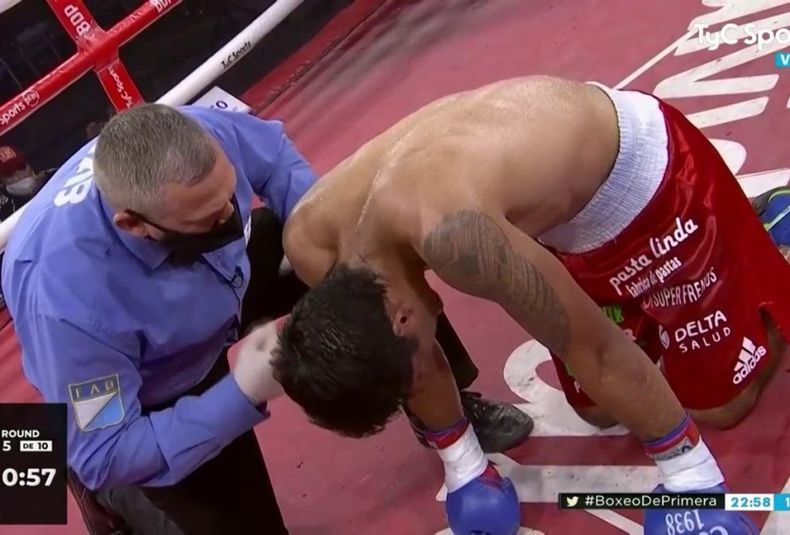 Brian chaves liquido a santana y defendio su titulp