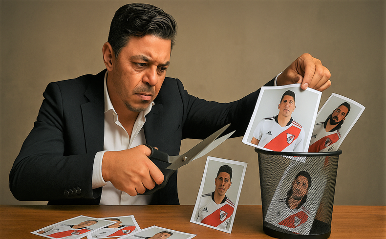River limpia el plantel.