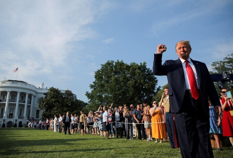 Trump convirtió el Día de la Independencia en un acto de campaña