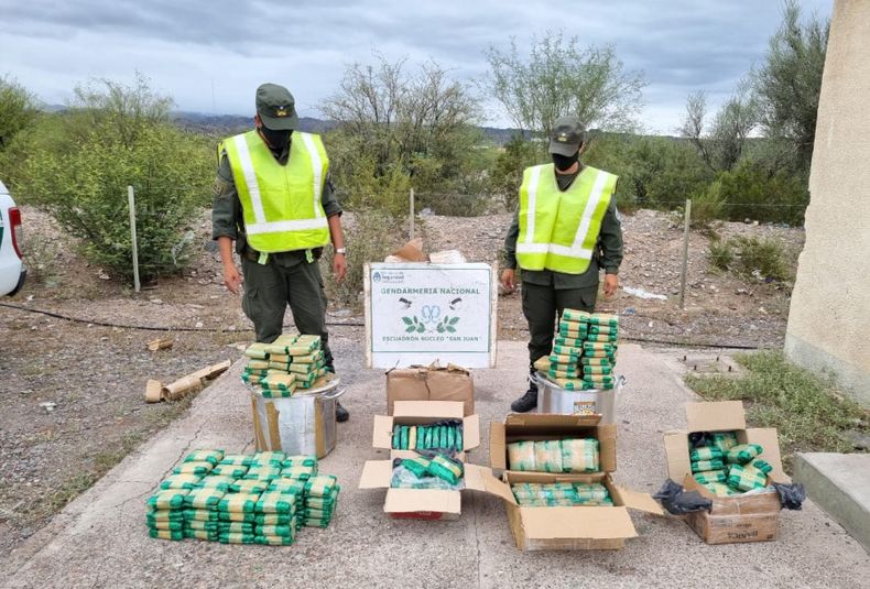 56 kilos de hojas de coca en encomiendas (2)