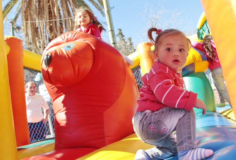 día del niño, inflable