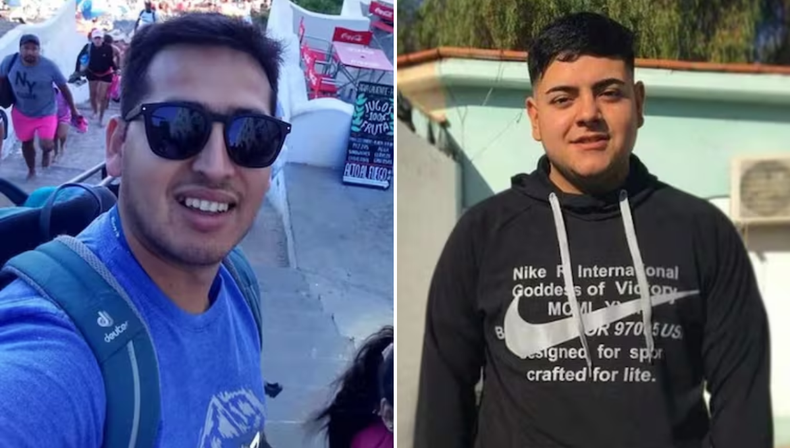 Las víctimas fatales: Leonardo Alarcón (izquierda) y Santiago David Velázquez (derecha)