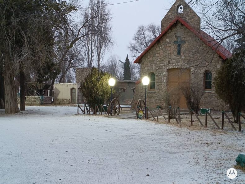 El Valle de Uco amaneció nevado.