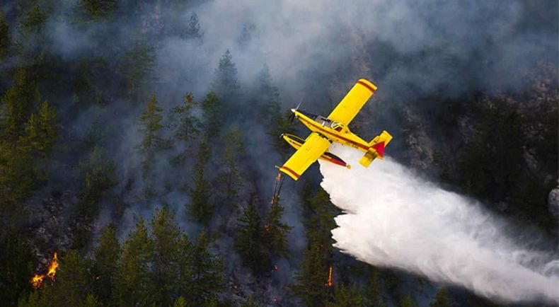 Diputado mendocino impulsa un proyecto para que el Estado compre aviones hidrantes por los incencios en Chubut