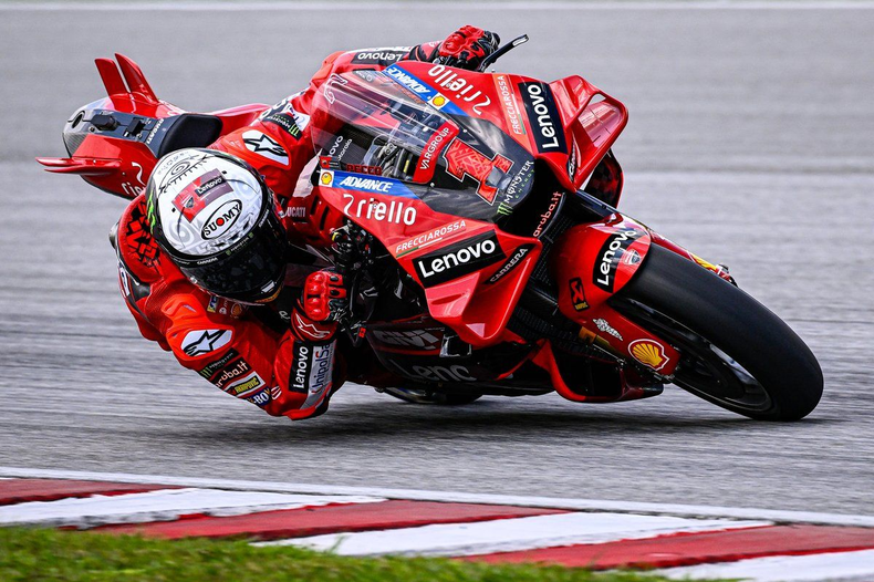La Ducatti de Francesco Bagnaia voló.