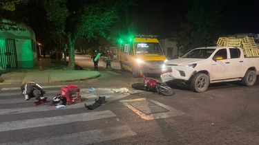 terrible choque dejo a una mujer grave en guaymallen terrible choque dejo a una mujer grave en guaymallen