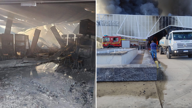 Durante los primeros minutos del incendio se vivieron momentos de tensión en San Martín Durante los primeros minutos del incendio se vivieron momentos de tensión en San Martín