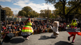 Festejo por el Día del Niño en la Plaza Independencia.