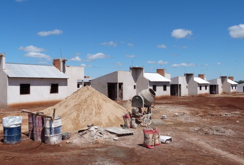 Construcción obra pública parada