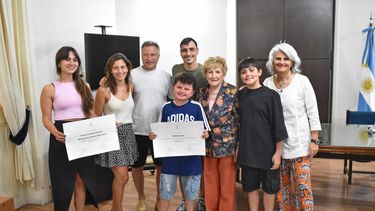 Ramiro Conti, distinguido en la Legislatura. Ramiro Conti, distinguido en la Legislatura.