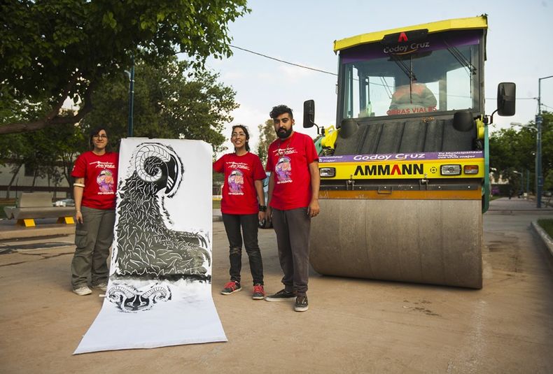Grupo Perro Gráfico, murales, impresión con Aplanadora, artistas