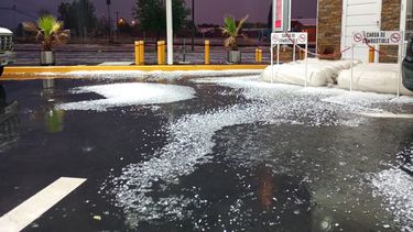 fotos y videos: fuerte tormenta de granizo en varios distritos de san carlos