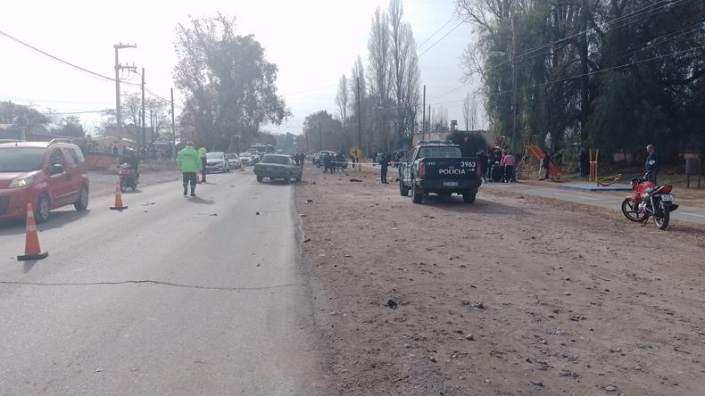 El accidente vial ocurrió este jueves alrededor de las 13 horas en Ruta 15 y calle Maipú, del departamento de Luján de Cuyo