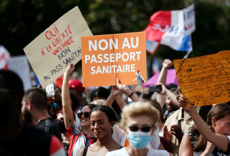 pasaporte sanitario, francia