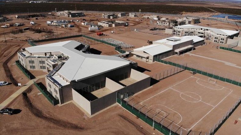 Foro aérea del complejo Almafuerte II, donde funcionará el pabellón de máxima seguridad. 