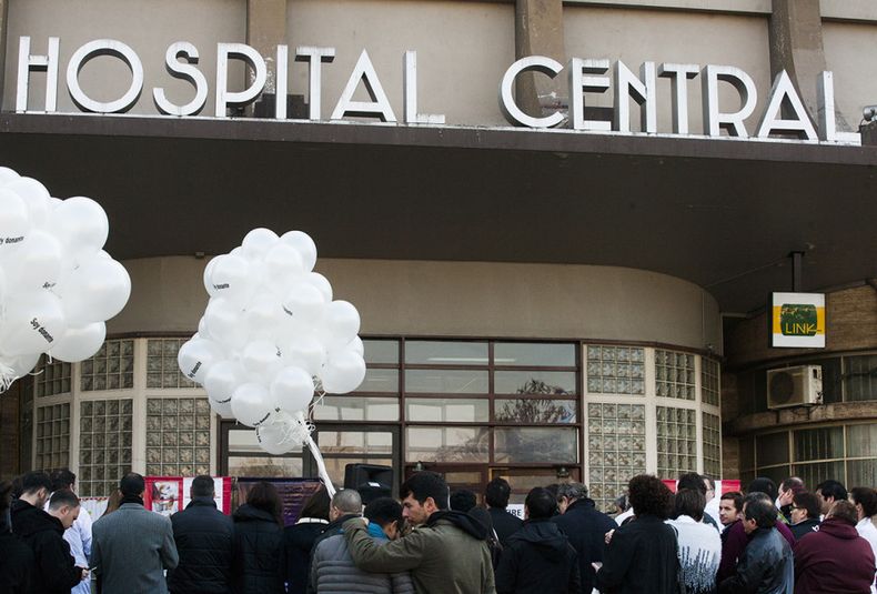 Acto por el día mundial de la donación de órganos y tejidos. Hospital Central, donante