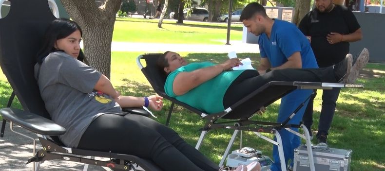 En la Plaza de Tunuyán se llevó a cabo la campaña de donación de sangre