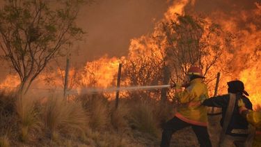 Incendios en el Sur mendocino -archivo-
