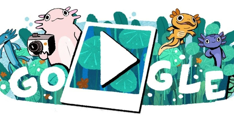 Google presentó un nuevo Doodle en homenaje al Lago de Xochimilco, en México.