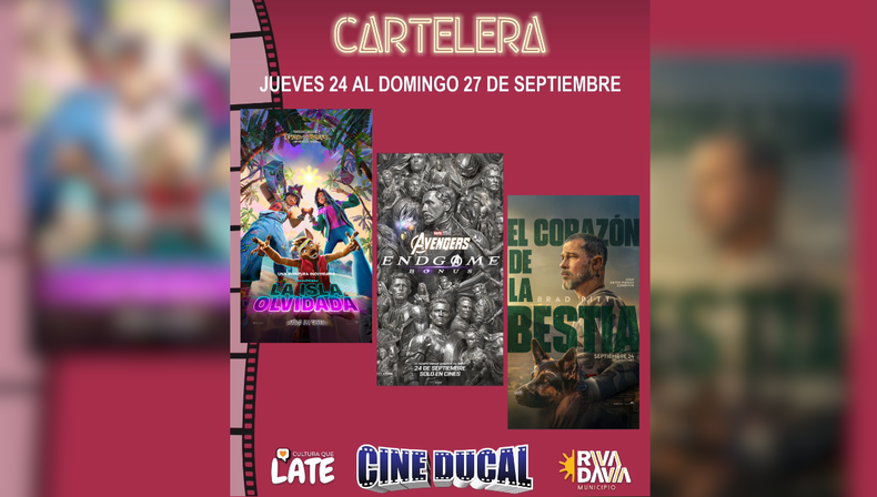 Cine Ducal del 24 al 27 de septiembre: reestreno de Avengers, animación y nuevo film de Brad Pitt