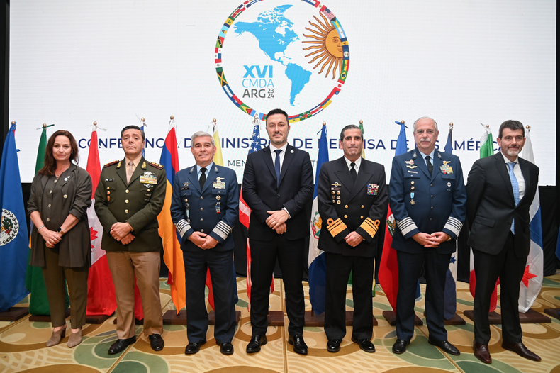 El ministro de Defensa Luis Petri concluyó su participación en la XVI Conferencia de Ministros de Defensa de las Américas con un repudio a Rusia y el apoyo a Israel.