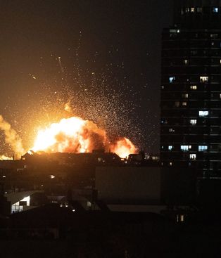 Explosión, en el centro de Tel Aviv, Israel. FOTO: NA Explosión, en el centro de Tel Aviv, Israel. FOTO: NA
