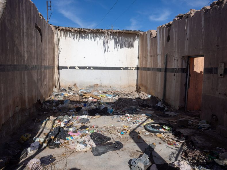 Éstos confirmaron el avanzado estado de abandono de la propiedad y su utilización para actividades vinculadas al delito.