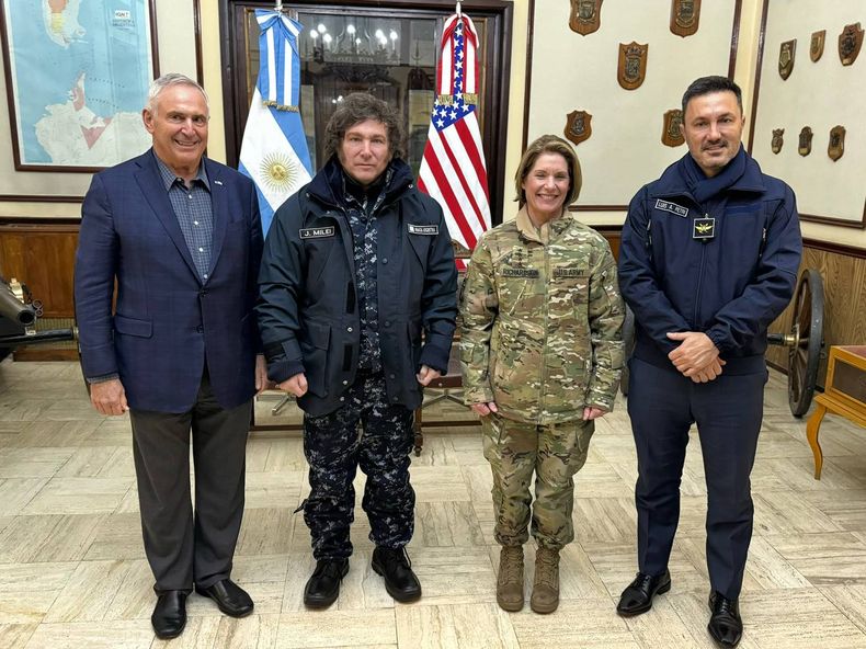 Milei se reunió en Ushuaia con Richardson para afianzar la alianza con EEUU.