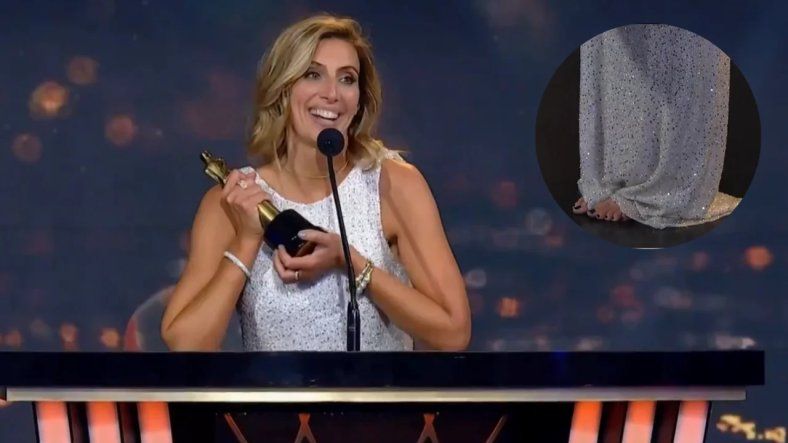 El blooper de Luciana Geuna al recibir el Martín Fierro: Pensé que perdía.