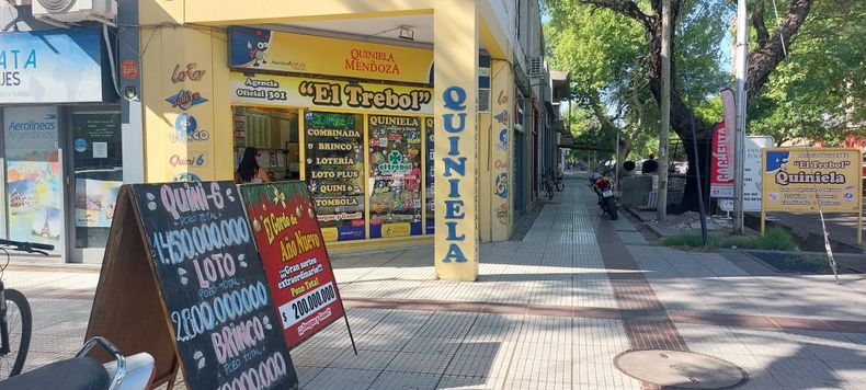 La agencia de San Rafael en donde sali&oacute; el Quini 6 ganador.