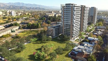 Así se proyecta la mini-ciudad frente al Parque Central, en Ciudad de Mendoza.
