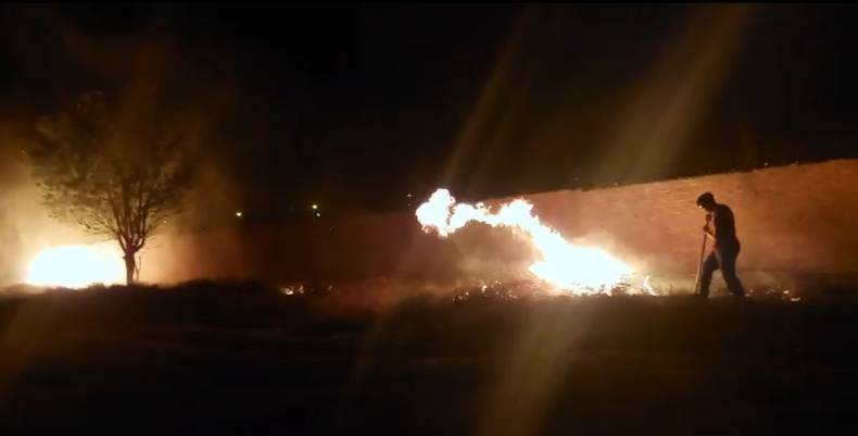 Por segunda vez en el año, se incendió una chacarita en San Rafael