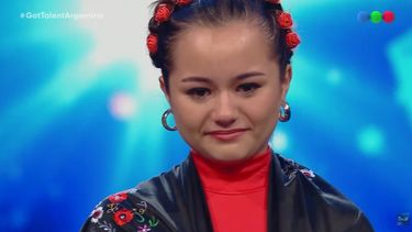 Got Talent Argentina: una niña nerviosa terminó de manera asombrosa su actuación