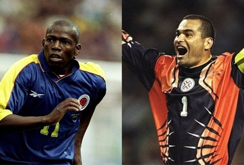 Asprilla y Chilavert