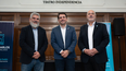 Diego Gareca, Tadeo García Zalazar y Alejandro Morillas presentaron la Fiesta de la Vendimia de San Carlos.
