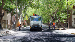 Ulpiano Suarez recorrió las obras que lleva adelante el municipio.