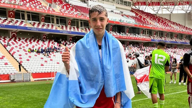 Luca Scarlato del Club Atlético River Plate. Luca Scarlato del Club Atlético River Plate.