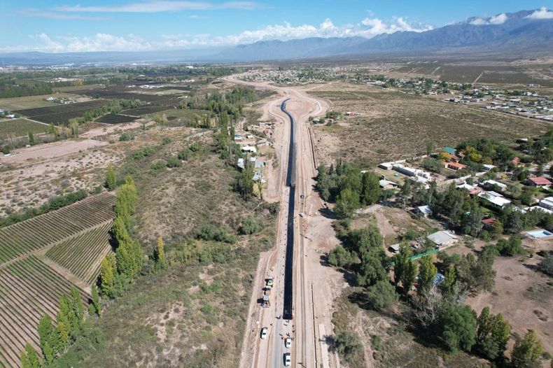 Ruta Provincial 82. Foto: Prensa Gobierno de Mendoza.