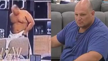 Escándalo en Gran Hermano: Ariel se secó en la cocina.