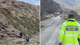 El operativo permitió retirar las piedras que bloqueaban la calzada y evacuar a los vehículos