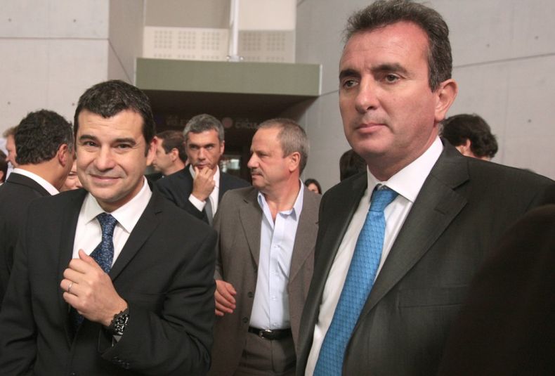 El titular de YPF Galuccio y el gobernador Pérez.