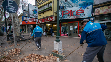 hojas en veredas y acequias: el pedido urgente de ciudad a los vecinos