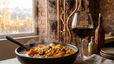 Guía técnica de maridaje invernal: cómo elegir el vino adecuado para platos calóricos Guía técnica de maridaje invernal: cómo elegir el vino adecuado para platos calóricos