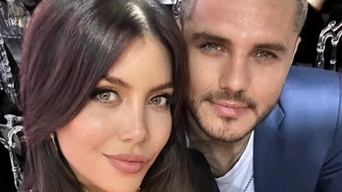 Wanda Nara y Mauro Icardi durante el casamiento.
