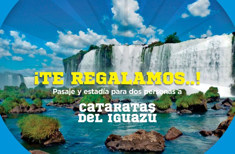 Sitio Andino regaló un viaje a Cataratas del Iguazú.